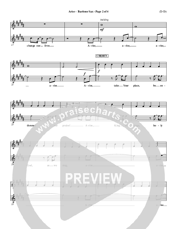 Arise Bari Sax (Paul Baloche)