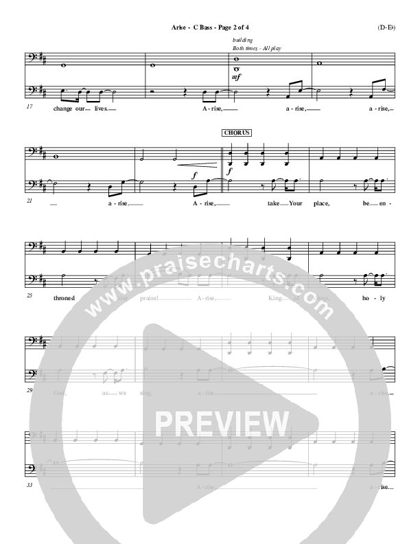 Arise Contrabass (Paul Baloche)