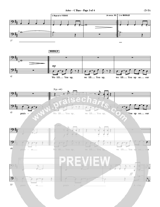 Arise Contrabass (Paul Baloche)