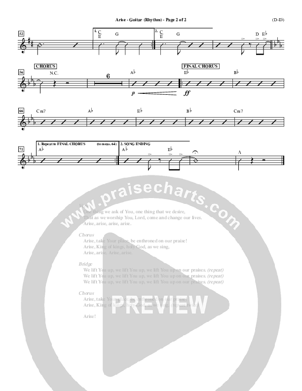 Arise Guitar (Paul Baloche)