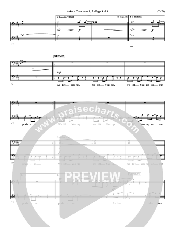 Arise Trombone 1/2 (Paul Baloche)