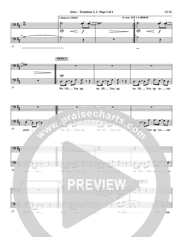 Arise Trombone 1/2 (Paul Baloche)