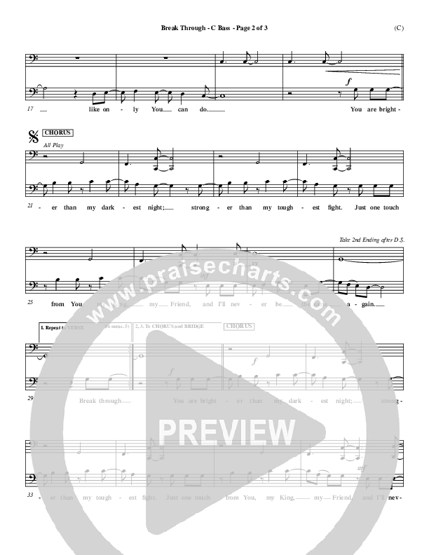 Break Through Contrabass (Tommy Walker)