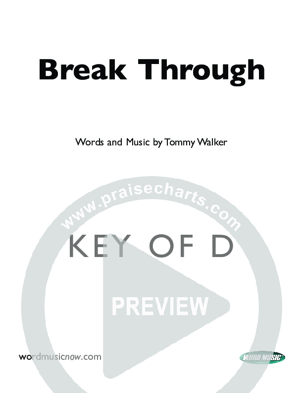 Break Through Cover Sheet (Tommy Walker)