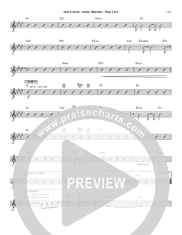 God Is Great Guitar (Marty Sampson)