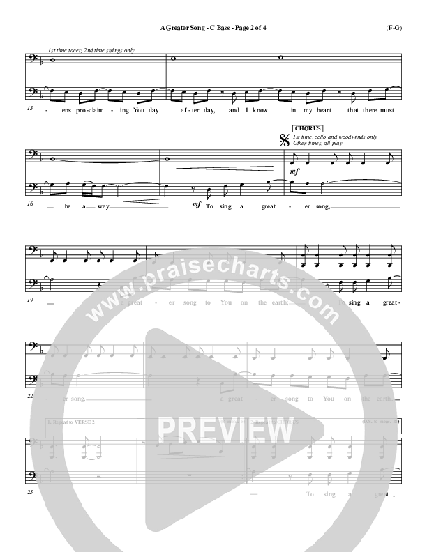 A Greater Song Contrabass (Paul Baloche)