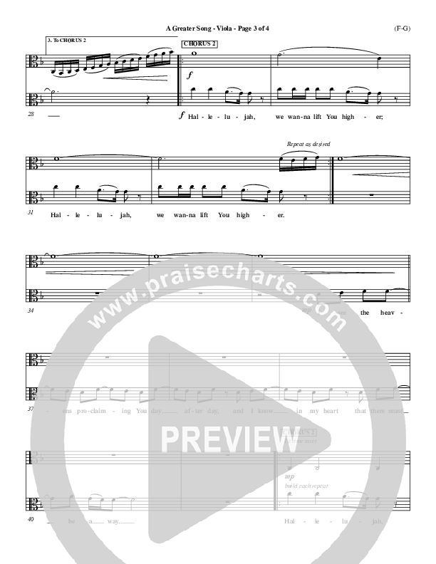 A Greater Song Viola (Paul Baloche)