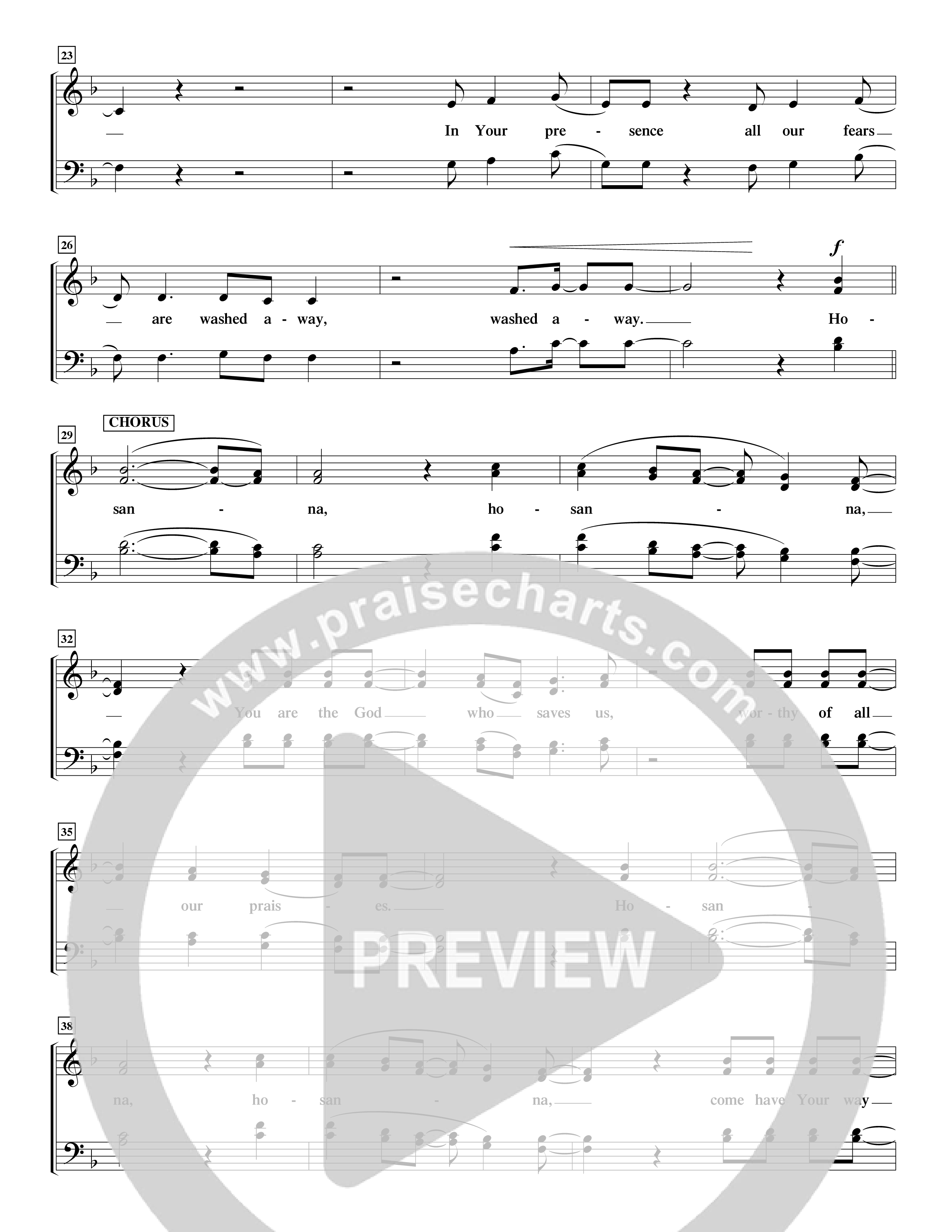 Hosanna (Praise Is Rising) (Choral Anthem SATB) Choir Sheet (SATB) (Word Music Choral / Orch. Dave Williamson)
