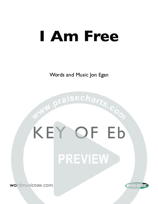 I Am Free Cover Sheet (Jon Egan)