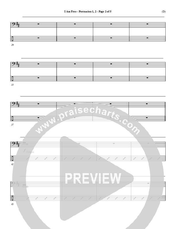 I Am Free Percussion 1/2 (Jon Egan)