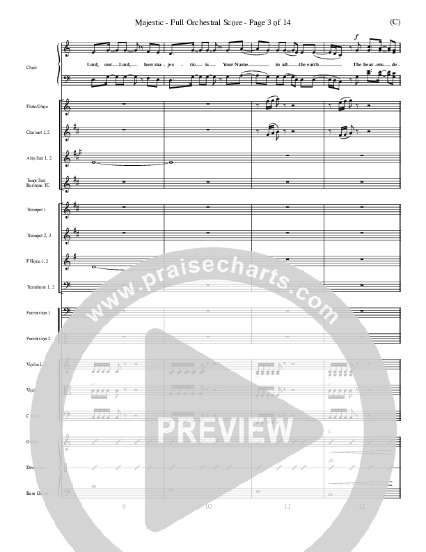 Majestic Conductor's Score (Lincoln Brewster)