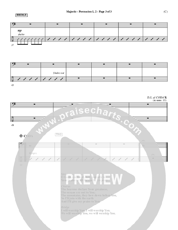 Majestic Percussion 1/2 (Lincoln Brewster)