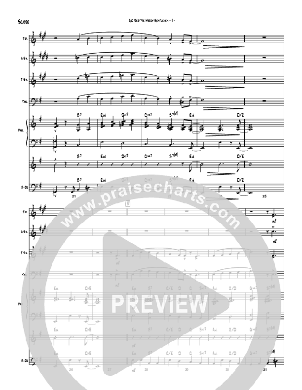 God Rest Ye Merry Gentlemen (Instrumental) Conductor's Score (Brad Henderson)