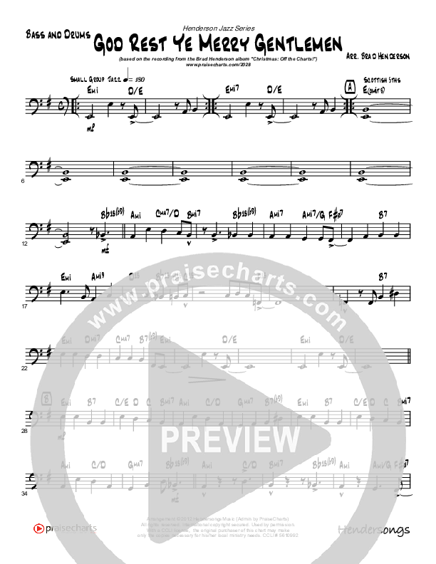 God Rest Ye Merry Gentlemen (Instrumental) Drum Set (Brad Henderson)