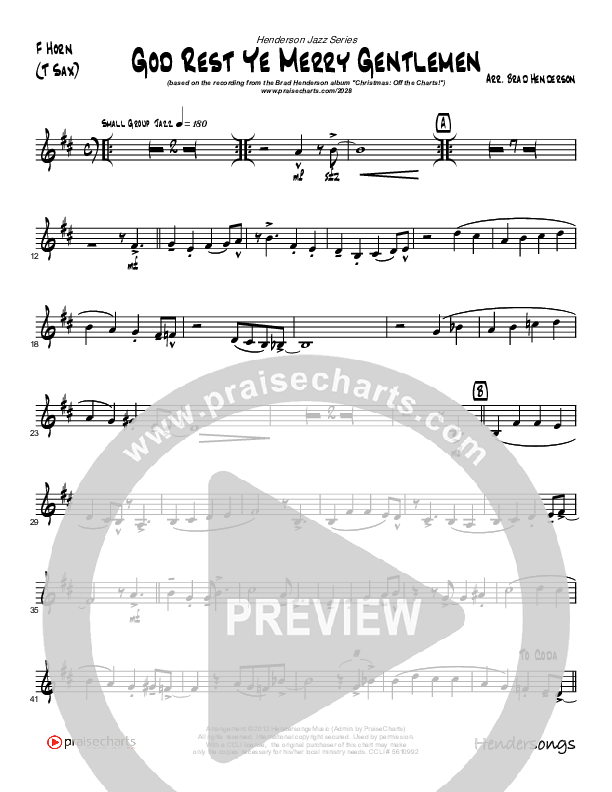 God Rest Ye Merry Gentlemen (Instrumental) French Horn (Brad Henderson)