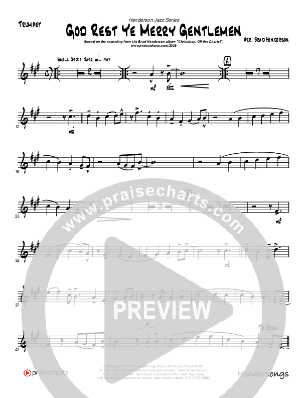 God Rest Ye Merry Gentlemen (Instrumental) Trumpet (Brad Henderson)