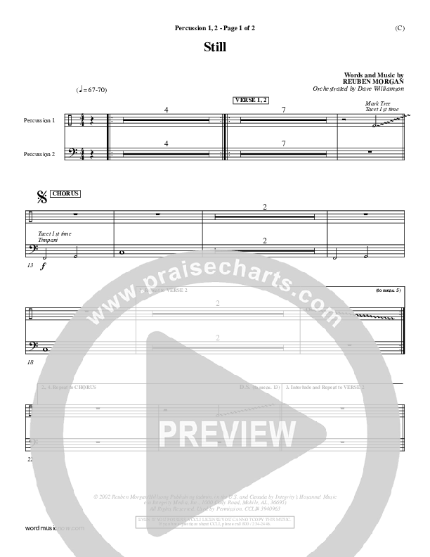 Still Percussion 1/2 (Reuben Morgan)
