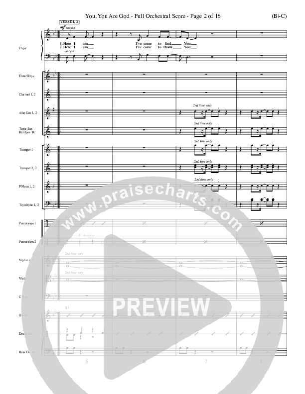 You You Are God Conductor's Score (Walker Beach)