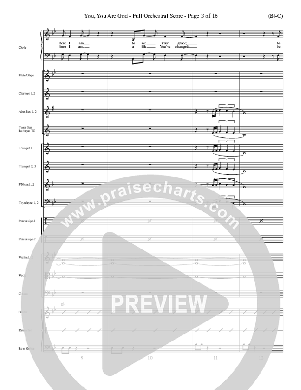 You You Are God Conductor's Score (Walker Beach)