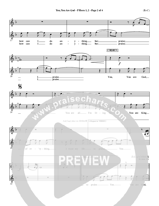 You You Are God French Horn 1/2 (Walker Beach)