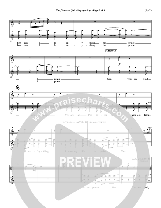 You You Are God Soprano Sax (Walker Beach)