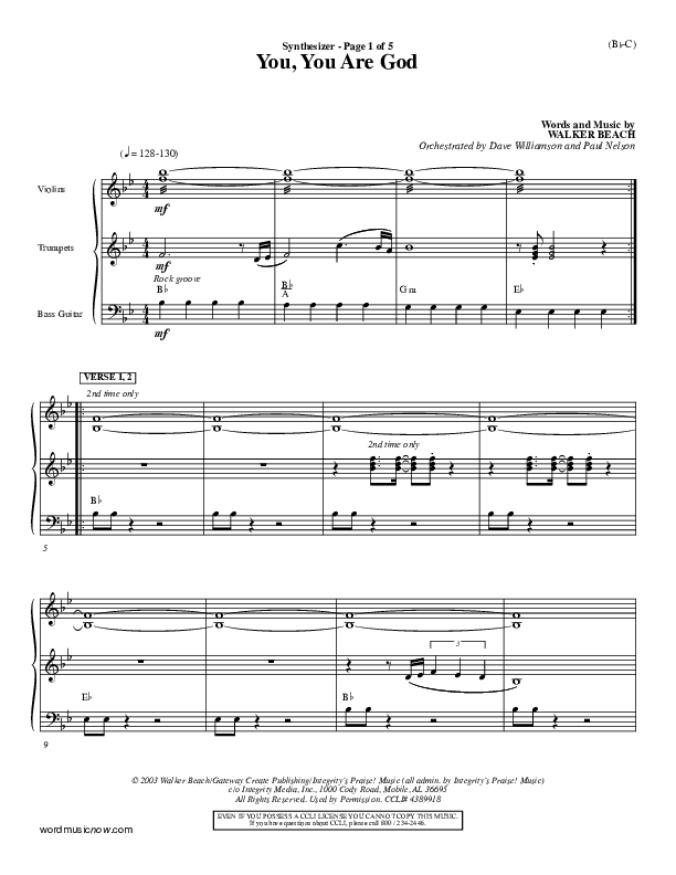 You You Are God Synth (Walker Beach)