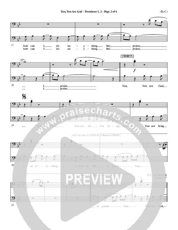 You You Are God Trombone 1/2 (Walker Beach)