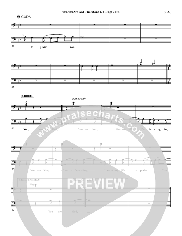 You You Are God Trombone 1/2 (Walker Beach)