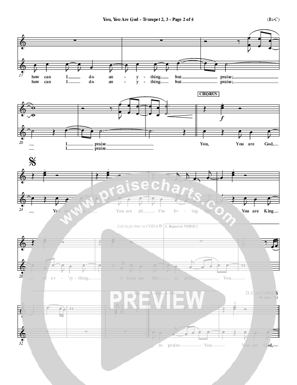 You You Are God Trumpet 2/3 (Walker Beach)