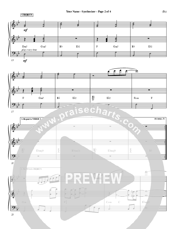 Your Name Synth (Paul Baloche)