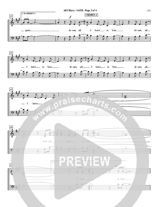 All I Have Choir Vocals (SATB) ()