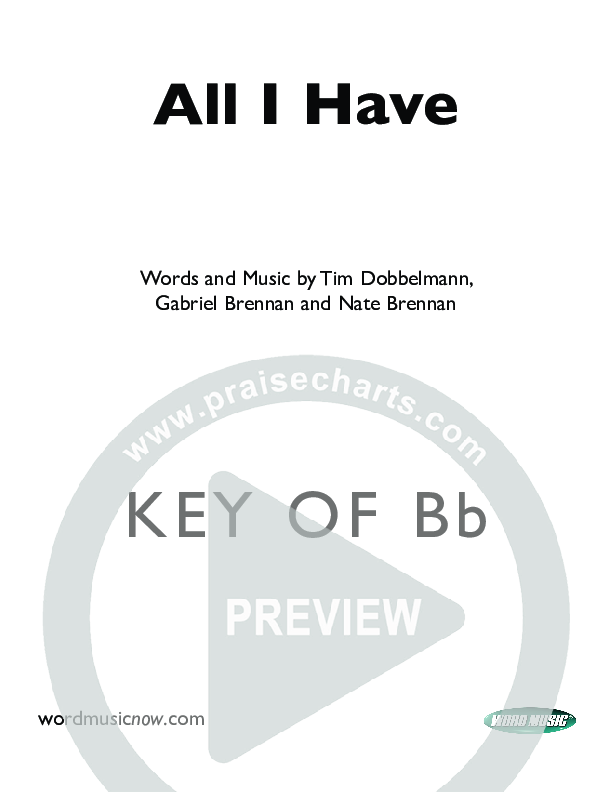 All I Have Orchestration ()