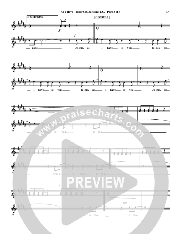 All I Have Tenor Sax/Baritone T.C. ()