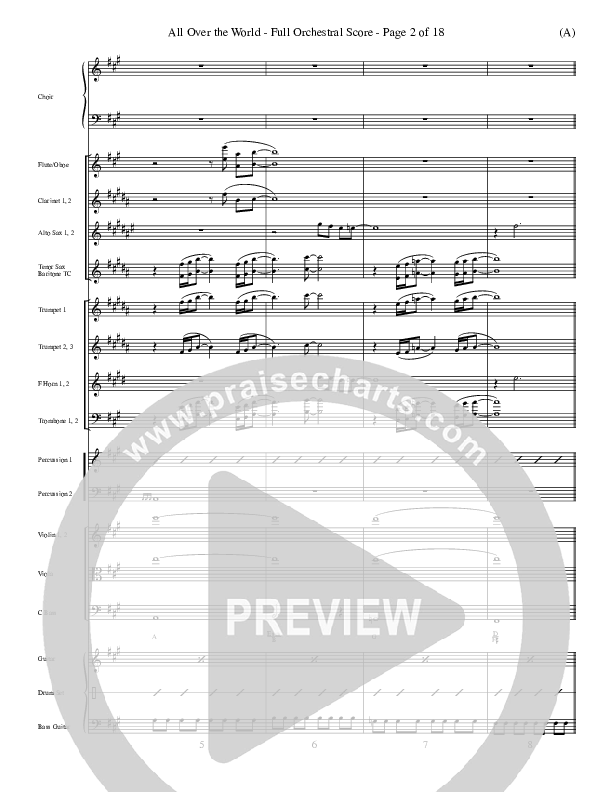 All Over The World Conductor's Score (Delirious)