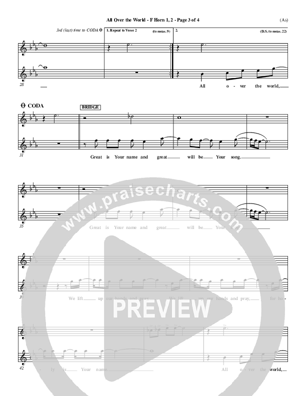 All Over The World Flute 1/2 (Delirious)