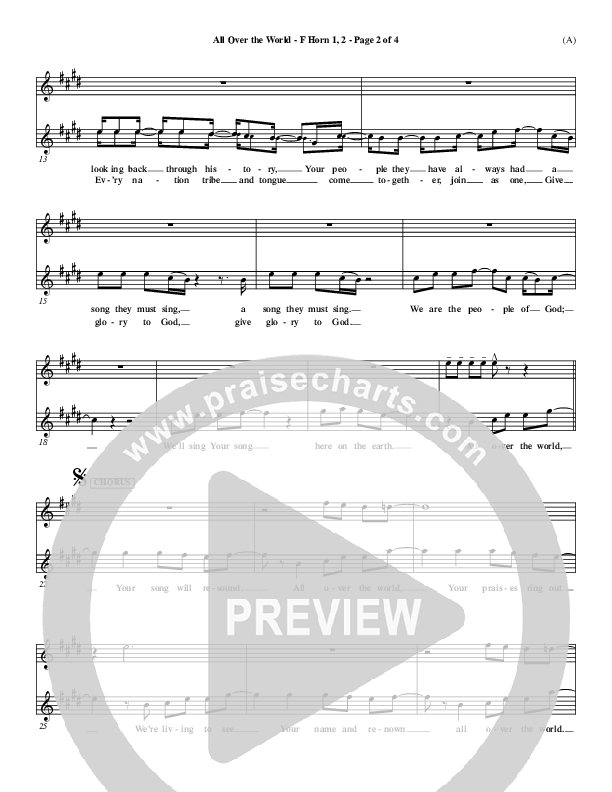 All Over The World French Horn 1/2 (Delirious)