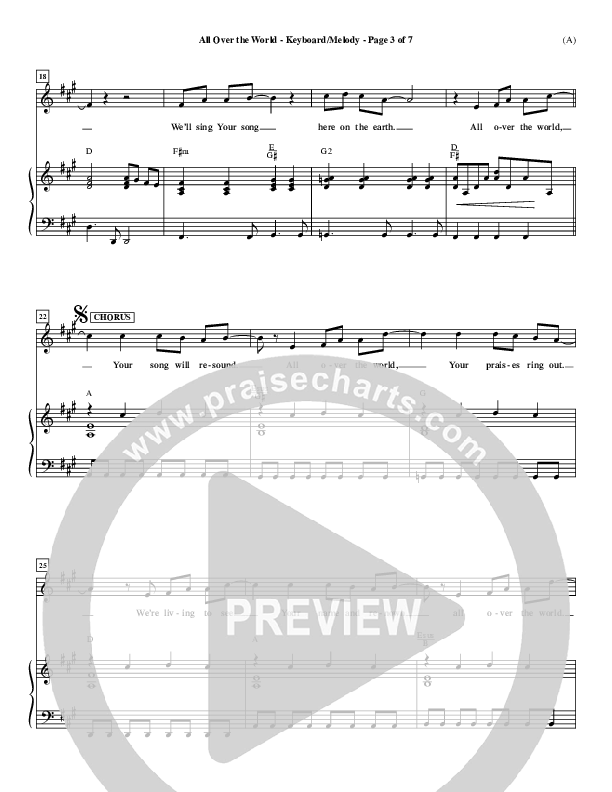 All Over The World Piano/Vocal (Delirious)