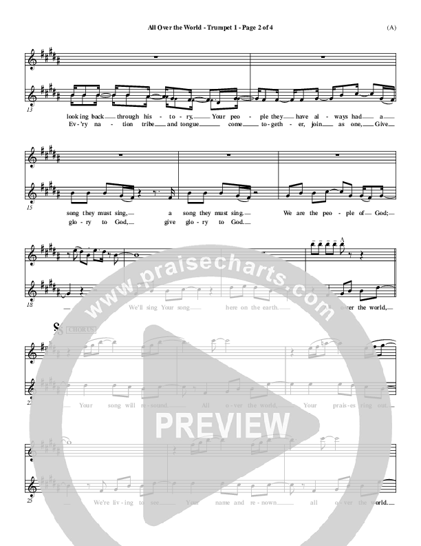 All Over The World Trumpet 1 (Delirious)