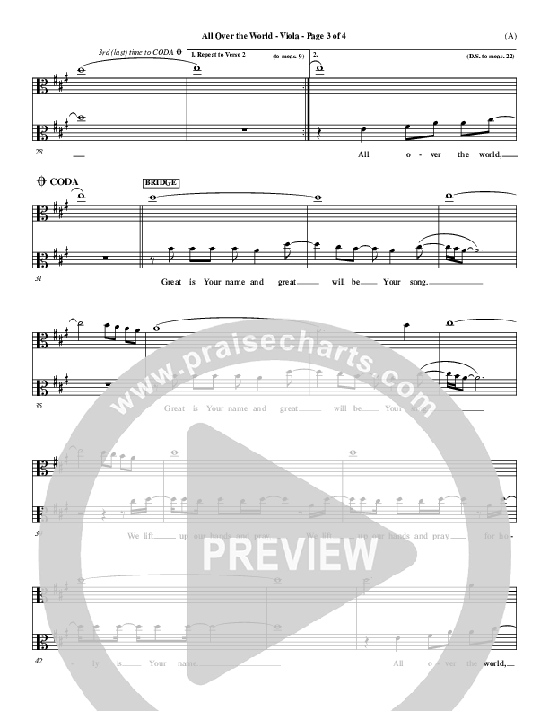 All Over The World Viola (Delirious)