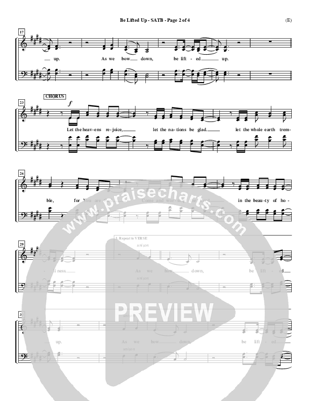 Be Lifted Up Choir Sheet (SATB) (Paul Oakley)
