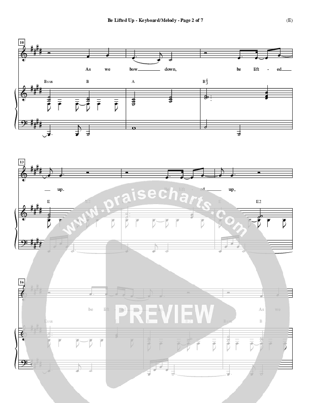 Be Lifted Up Piano/Vocal (Paul Oakley)