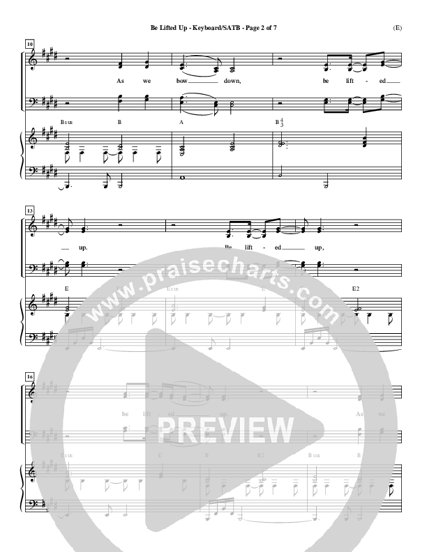 Be Lifted Up Piano/Vocal (SATB) (Paul Oakley)