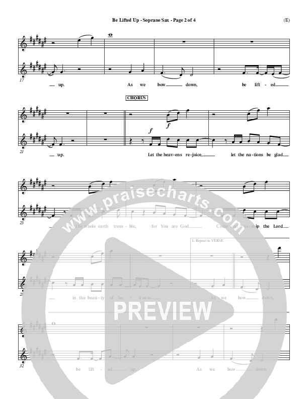 Be Lifted Up Soprano Sax (Paul Oakley)