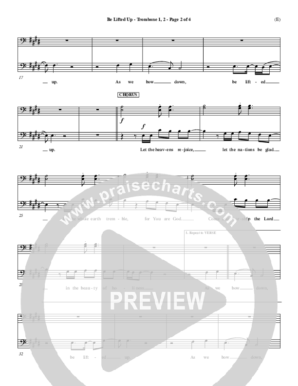 Be Lifted Up Trombone 1/2 (Paul Oakley)