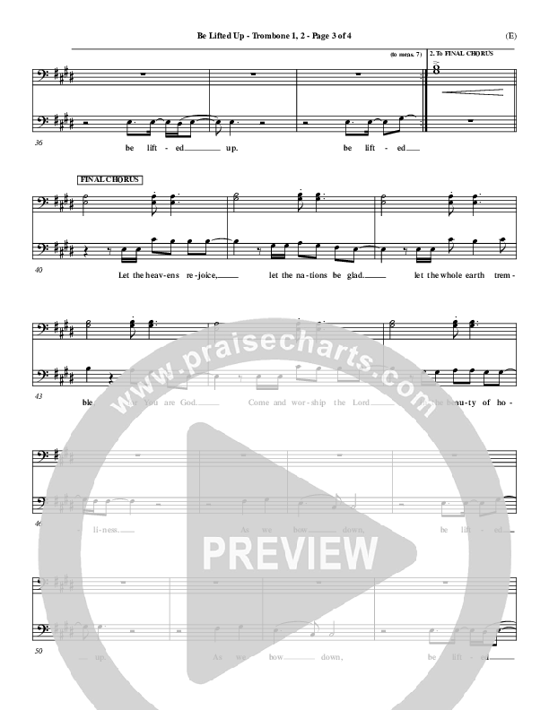 Be Lifted Up Trombone 1/2 (Paul Oakley)