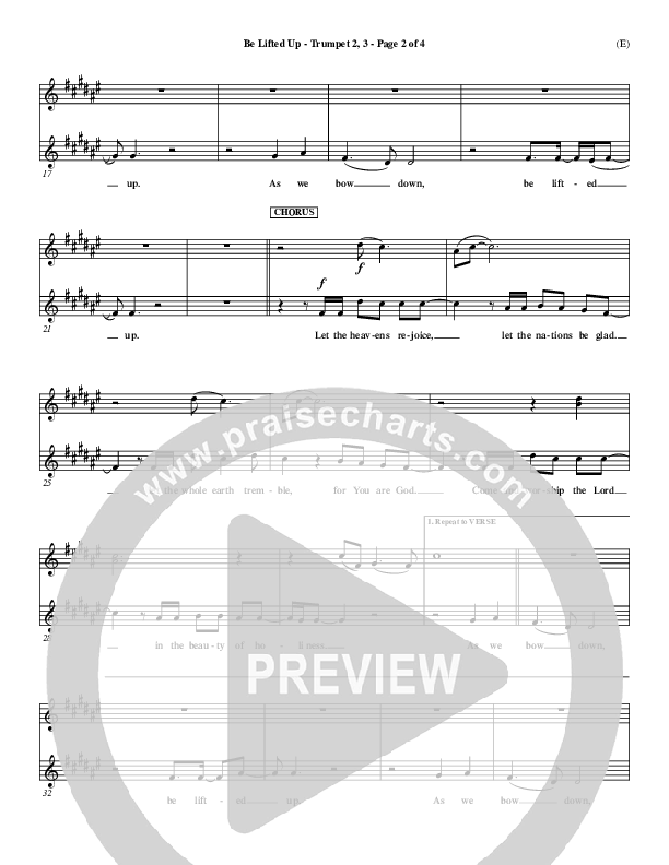 Be Lifted Up Trumpet 2/3 (Paul Oakley)