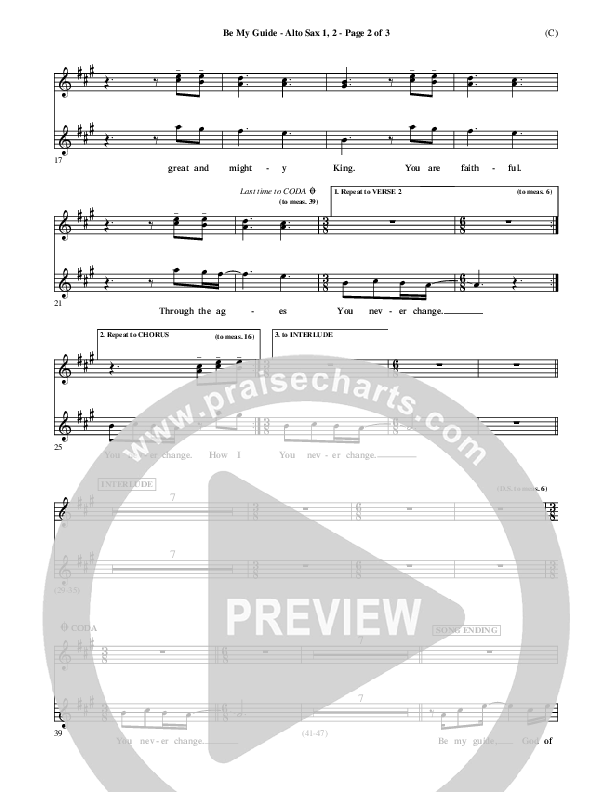 Be My Guide Alto Sax 1/2 (Brian Doerksen)