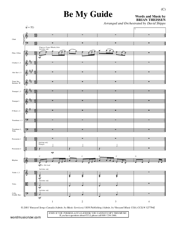Be My Guide Conductor's Score (Brian Doerksen)