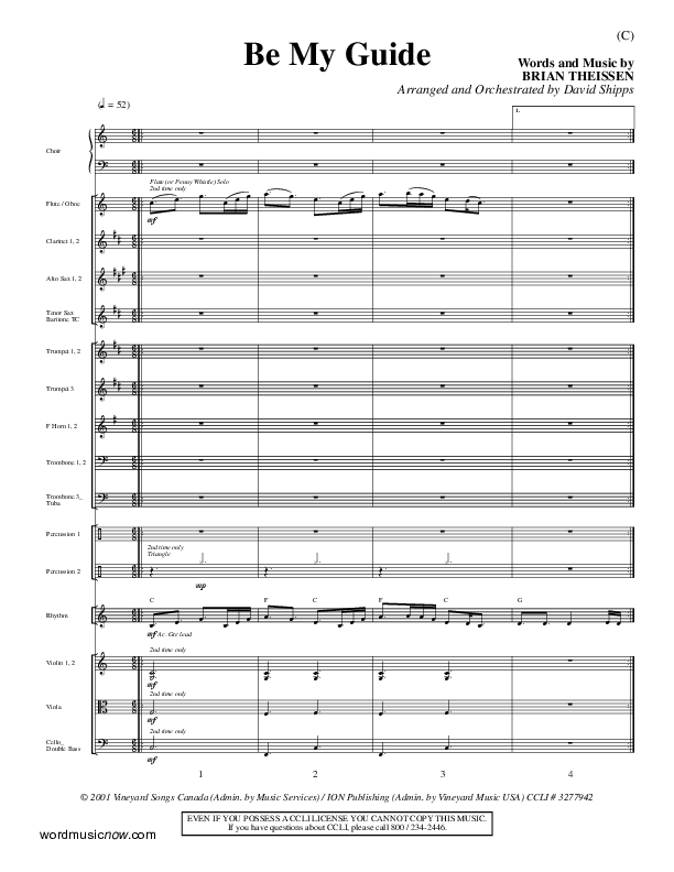 Be My Guide Orchestration (Brian Doerksen)