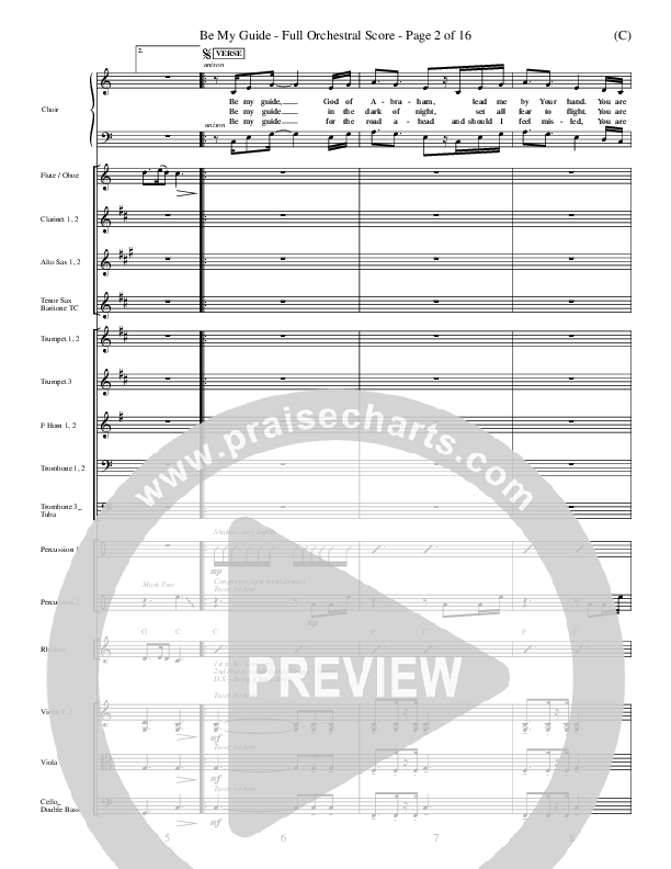 Be My Guide Conductor's Score (Brian Doerksen)